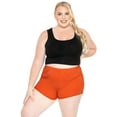 thumbnail image 2 of Stretch Is Comfort Women's Nylon/Spandex Booty Shorts | Small- 3x, 2 of 5
