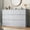 Gray, variant on 6 Drawer Dresser for Bedroom, White Dresser Double Chest of Drawers, Modern Wood Dressers with Deep Drawers for Living Room,White