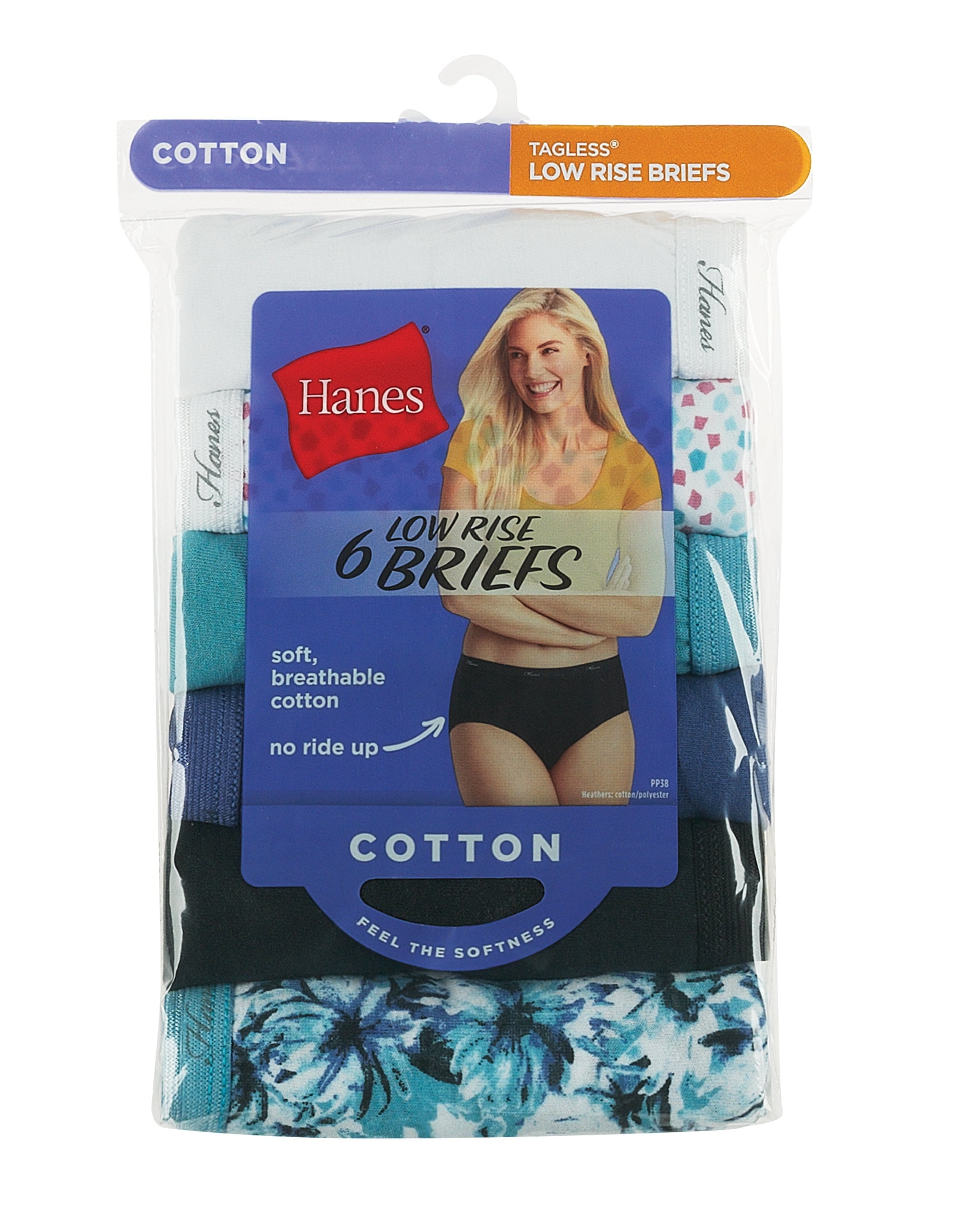 288 Wholesale Hanes Women's Cotton Low Rise Briefs
