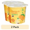 (2 pack) Yishi Instant Oatmeal Mango Cream 1.76 Ounce Cup, Non-GMO, Dairy-free