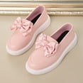 thumbnail image 5 of Pink Women'S Sturdy Thick-Sole Flats With Bow Decor, Great For Walking And Relaxed Style, 5 of 9