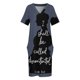 thumbnail image 4 of Discontentado - Jane Eyre Quote Vestido suelto con bolsillo Vestido de verano para mujer Vestidos de mujer verano, 4 of 7