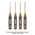 thumbnail image 2 of Decodeary 4pack/lot RC Driver Set Black Gold Titanium Hollow Handle Black Gold 1Set, 2 of 6