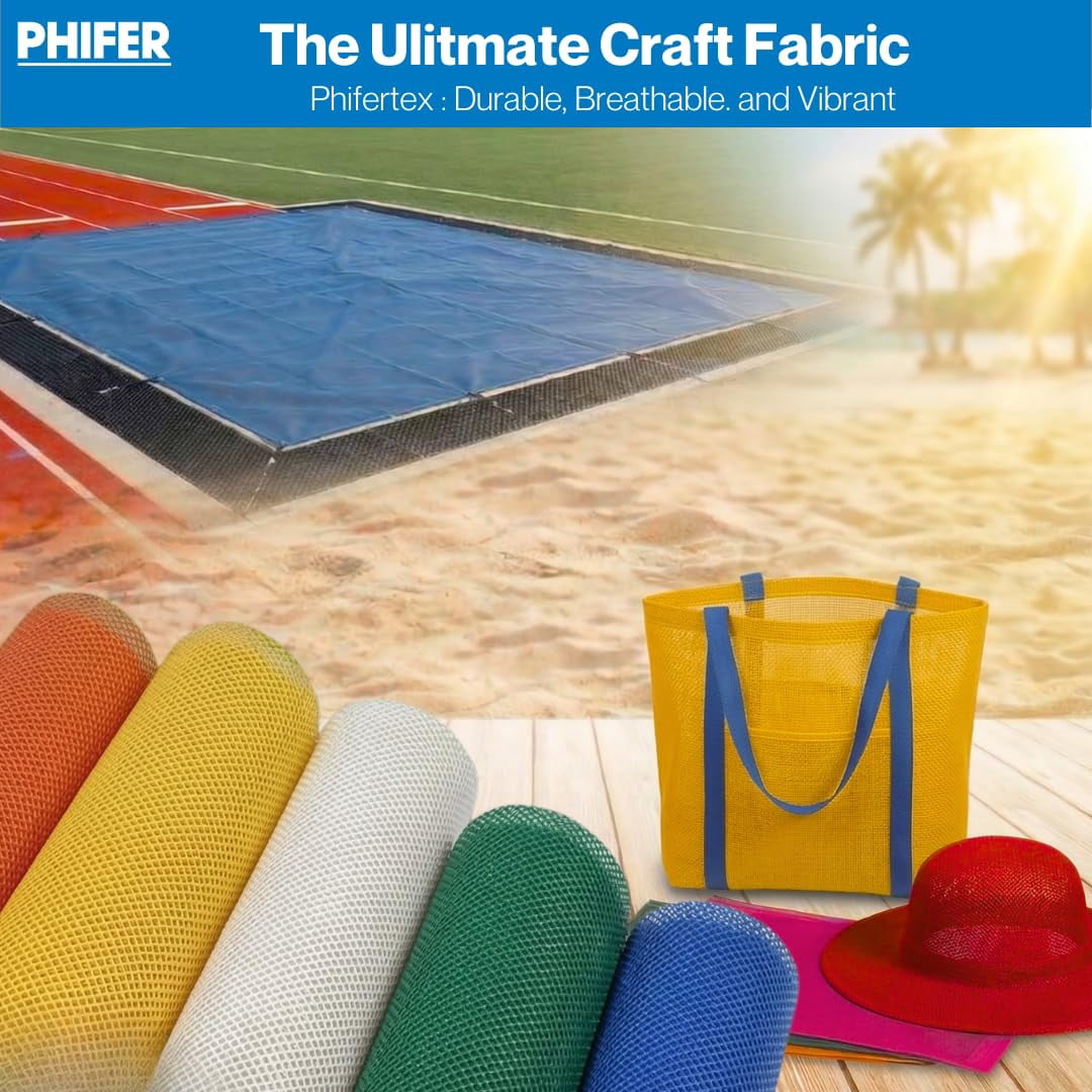 Phifertex Vinyl Mesh Patio Chair Replacement Fabric - 1 Yard Vinyl Mesh Fabric Roll for Upholstery & Crafts -Christmas Red