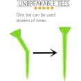 thumbnail image 3 of czcpp-Golf Tees 2 3/4 3 1/4 Pouces Plastique Incassable Grand Tee en Vrac, Réutilisable Long Réduit Frottement Côté Spin Grandes Tasses Compensées Durable pour Hommes Femmes, 3 of 4