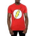 thumbnail image 3 of DC Comics Mens Flash Distressed Logo T-Shirt, 3 of 5