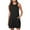 Clearance-Black, variant on Fartey Summer Dresses for Women 2025 Eyelet Casual Loose Sleeveless Sundresses Solid Color Tank Dress with Pockets Breathable Crewneck Beach Sundress Black S-2XL