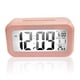 thumbnail image 2 of Sidaley Reloj despertador de pantalla Digital dormitorio Sensor de temperatura termómetro retroiluminación calendario portátil Snooze relojes Electrónica Rosado, 2 of 6