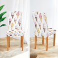 thumbnail image 3 of Yayeee 2 Pack Dining Chair Covers Stretch Parson Chairs Slipcovers Seat Protector, Ice Cream Pattern, 3 of 6