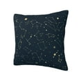 thumbnail image 2 of YFYANG Square Decorative Throw Pillow Case (Without Pillow Insert), Constellation Lines Texture Bedroom Sofa Car Cushion Cover, 18"x18", 2 of 9