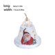 thumbnail image 5 of Bewildely Campanas de árbol de Navidad, campana de hierro de cáñamo, exquisitos adornos tradicionales para festivales, diseño de escena, colgante de Kits de decoración para fiestas Blanco Bewildely HA070665-02, 5 of 6