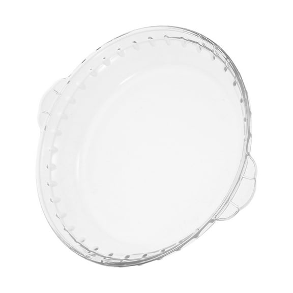 AURARMLET Dried Fruit Plate Glass Pie Pan Transparent Non Stick Microwave and Oven Use 1Pack