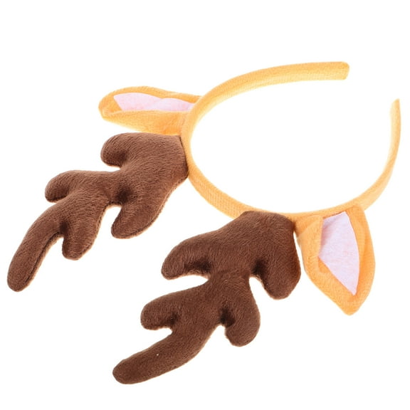 WEAVILUX Deer Headband Antler Hair Band Cotton Multi Christmas Decoration 1Set