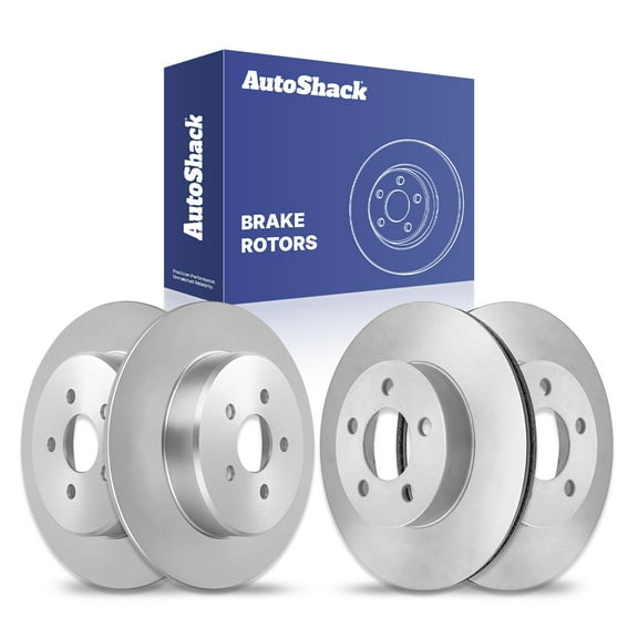 AutoShack Front Vented & Rear Solid Brake Rotors 4-PC Set Replacement for 2001-2002 Ford Explorer Sport