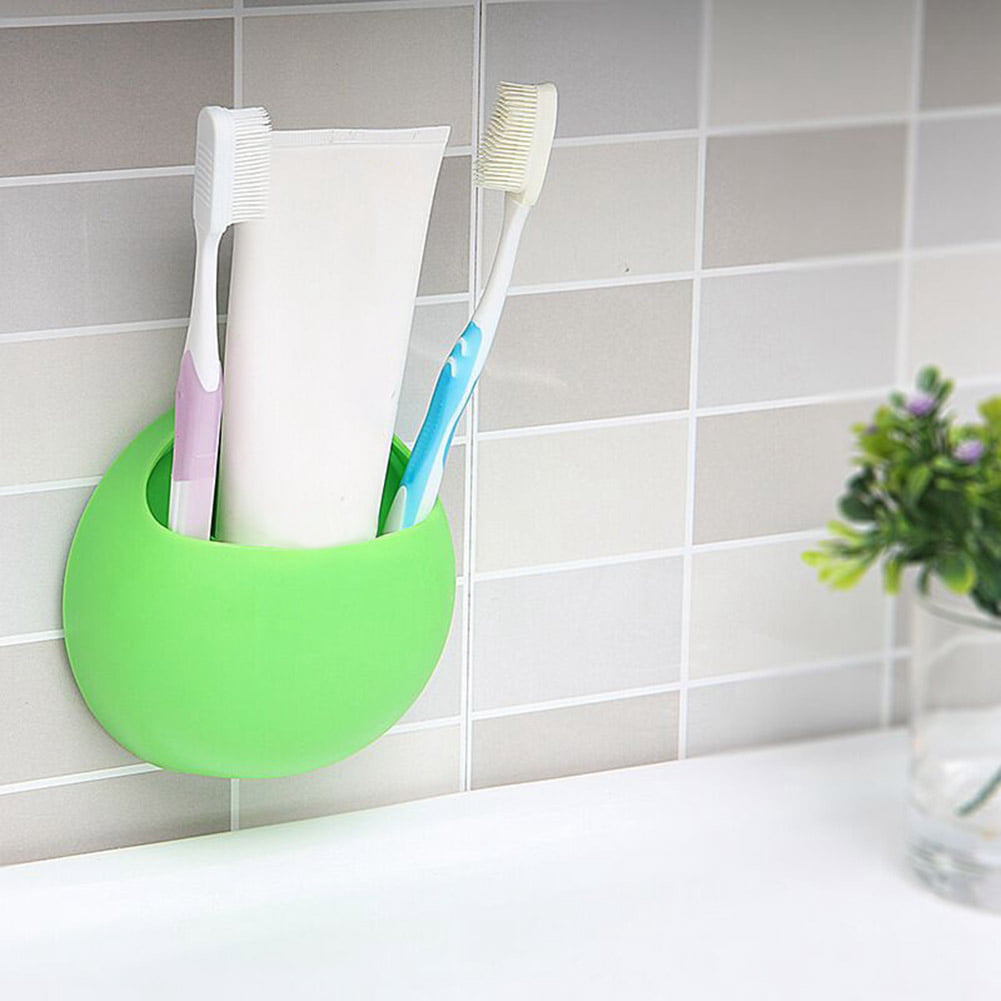 Cute Sucker Toothbrush Holder Suction Hooks Bathroom Set Bathroom Accessories 