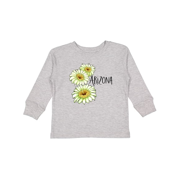Inktastic Arizona Saguaro Cactus Flowers Boys or Girls Long Sleeve Toddler T-Shirt