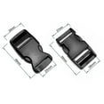 thumbnail image 4 of 20Pcs Strap Buckle Heavy Duty Quick Side Release Buckles Dual Adjustable No Sewing Heavy Duty Clips for Webbing Straps Backpacks Luggage Pet Collars, 4 of 11