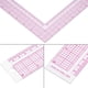 thumbnail image 1 of Regla de plástico en forma de L cuadrada, medición de costura Medida de costura de curva de 90 grados Herramienta de artesanía profesional regla (5808) Khall GY01649-02, 1 of 6