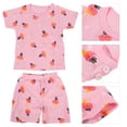 thumbnail image 1 of Camiseta de manga corta para bebé Pantalones cortos Ropa de verano transpirable Traje de pijama para niños Rábano 150 cm, 1 of 14