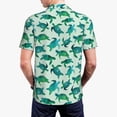 thumbnail image 4 of Daiia Green Sea Turtle Pattern Men’s Polo Shirts,Solid Deck Shirt,Classic Fit, Breathable Cotton Polo for Casual and Sport Wear-X-Large, 4 of 9
