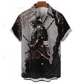 thumbnail image 5 of Nuevas camisas japonesas para hombres, camisas hawaianas, ropa de samurái fantasma en 3D, camisetas de manga corta, ropa de calle Harajuku, ropa de verano para hombre, 5 of 5