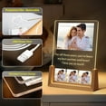 thumbnail image 3 of Custom Acrylic Night Light - Photo Couple Wedding Anniversary Birthday Gift Ornament Lover's Favorite Gift V, 3 of 8