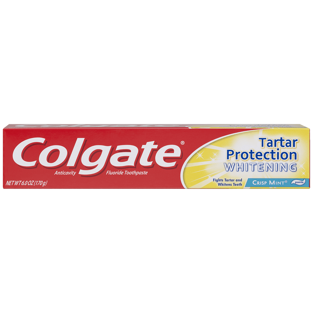 Colgate Tartar Protection Toothpaste with Whitening, Crisp Mint 6.0