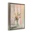 thumbnail image 3 of Stupell Industries Pastel Flower Arrangement Stripes Brown Framed Floater Canvas Wall Art, design by Arlington Prints, 21 x 17, 3 of 9