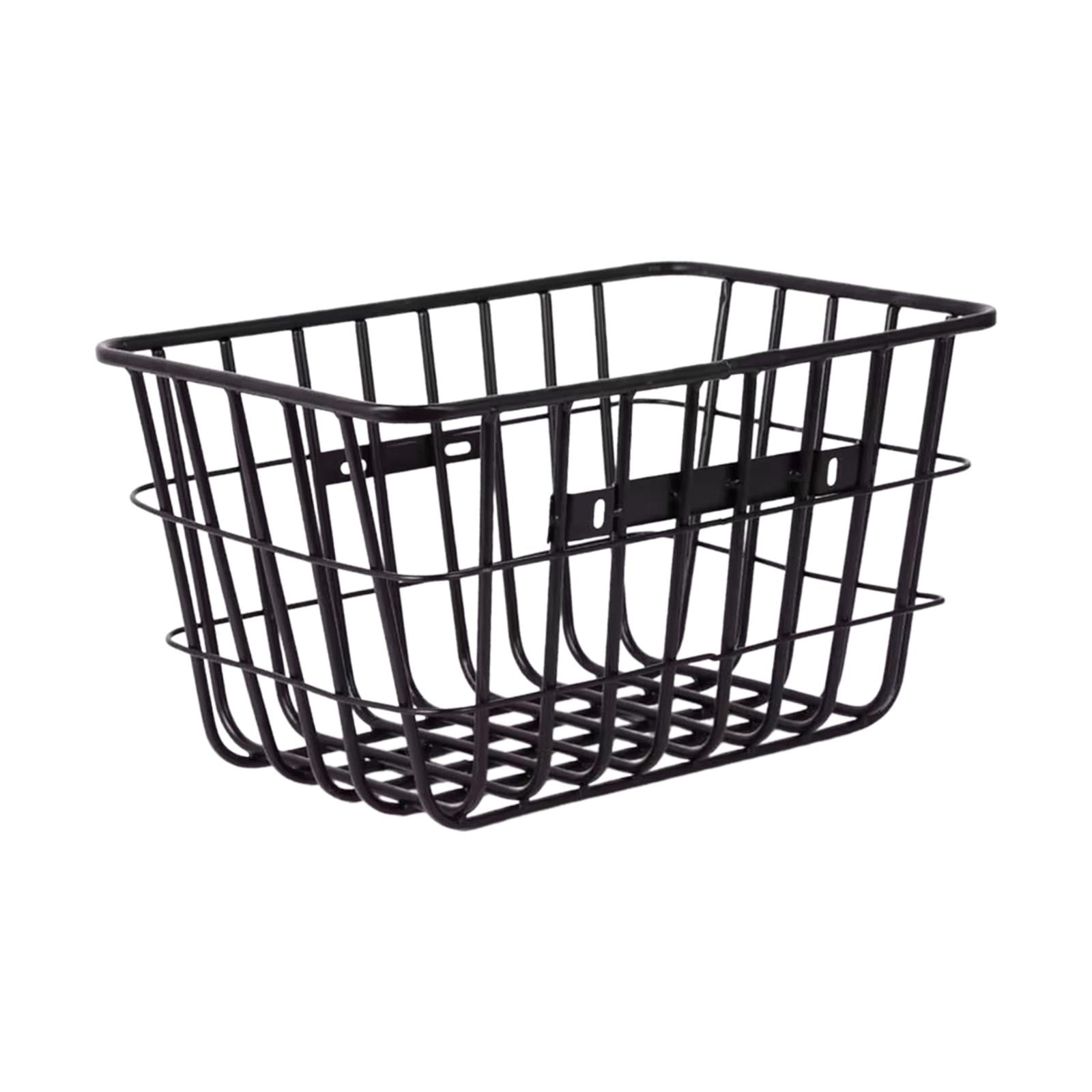 Colaxi Front Rear Bike Basket Cargo Rack. Metal Wire, Basket Cycling Rack Basket for Backyard Cycling Camping Street