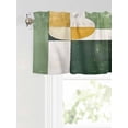 thumbnail image 6 of Valances for Windows Abstract Watercolor Rod Pocket Cafe Window Treatments Valance Curtains for Kitchen Bathroom Laundry Basement Windows 42"x18", 6 of 9