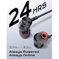 thumbnail image 4 of Auriculares Bluetooth, aptX-HD inalámbricos 5.0 auriculares Bluetooth CVC 8.0 micrófono con cancelación de ruido, auriculares intrauditivos con banda magnética para el cuello, 30 horas de reproducción, 4 of 5