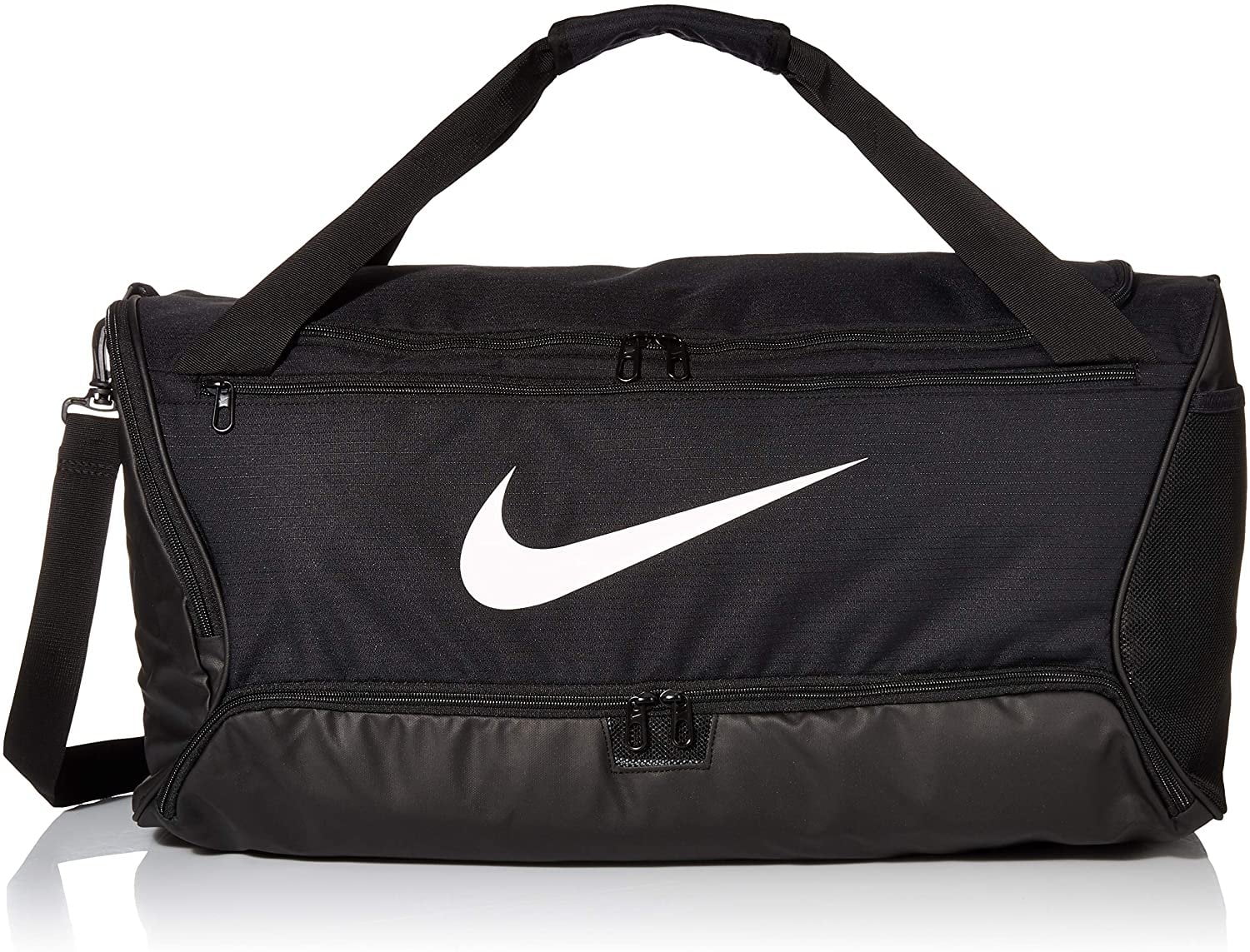 Nike Brasilia Medium Duffle Bag, Black/White - Walmart.com