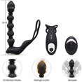 thumbnail image 4 of Masajeadores de varita masculina vibratoria 3 en 1, Control remoto recargable, espalda, cuello, hombros, relajación, masaje, vibrador de próstata, hombres, vibración múltiple, resistente al agua, 4 of 4