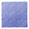 thumbnail image 4 of Bimba Blue Shell & Starfish Ocean Printed Pure Silk Scarf For Hair Neck Head Bandanas For Women 40 x 80 Inches, 4 of 6