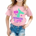 thumbnail image 1 of TZEWGL Chemise Décontractée pour Fille Garçon Mignonne à Imprimé Graphique Col Rond Manches Courtes Vêtements pour Infnants Taille 8-9T, 1 of 4