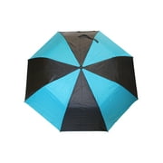 Misty Harbor Automatic Open Two Person Rain Umbrella Black Teal