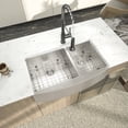 thumbnail image 4 of Logmey 32"Lx20"W Double Bowl Farmhouse Kitchen Sink  Stainless Steel Sink with Strainer, 4 of 9