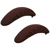 LAMIRO Office Chair Arm Armrest Covers–Stretchable Slipcover Protector Sleeve for Computer Gaming Desk Rotating Chairs Easy Install&Clean,Comfortable (Matt Black,1 Pair)