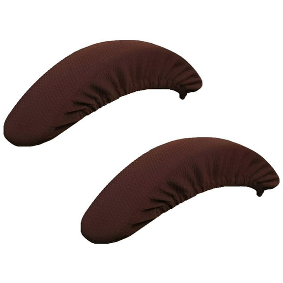 LAMIRO Office Chair Arm Armrest Covers–Stretchable Slipcover Protector Sleeve for Computer Gaming Desk Rotating Chairs Easy Install&Clean,Comfortable (Matt Black,1 Pair)