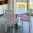 thumbnail image 6 of Cauagu Daisies Flowers for Dining Chair Seat Covers,Slipcovers Kitchen Chair Covers Upholstered Chair Seat Cushion Cover Chair Seat Protector-Six Piece, 6 of 7