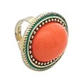 thumbnail image 3 of Soumake Ring Adjustable Big Oval Inlaid Alloy Natural Gem Stone Ring For Dating Fashion, 3 of 8