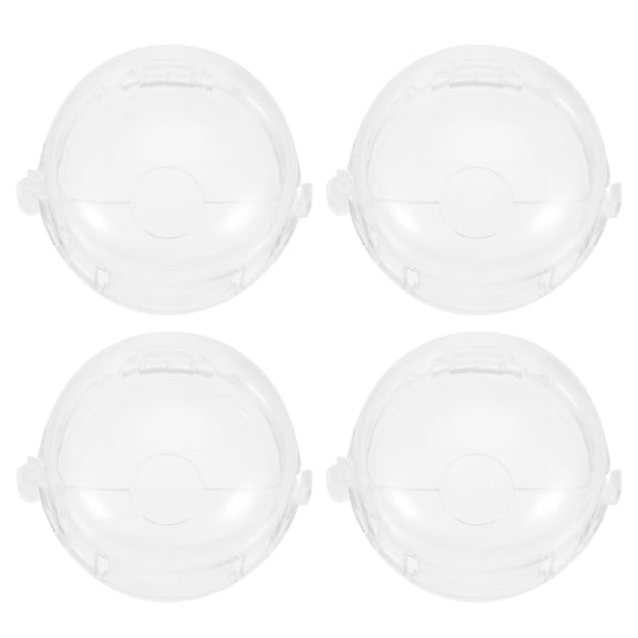 CTIRCHIU 4-Pack Transparent PC Safety Knob Covers for Kitchen Childproofing and Home Safety