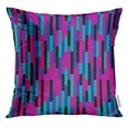 thumbnail image 1 of BSDHOME Blue 90S Retro Purple and Pink Stripes Pattern Colorful Neon Pillow Case 18x18 Inches Pillowcase, 1 of 1