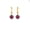 Rose, variant on Pure Elegance Sunburst Round Cut Green Emerald & Diamond Cluster 925 Silver 14K Yellow Gold Over Drop Dangle Earrings