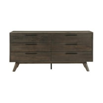 Astoria Oak Dresser for Bedroom with 6 Drawers