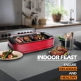 thumbnail image 5 of Electric Contact Grill Rose Red Single Grill Plate Indoor Use, 5 of 8