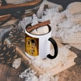 thumbnail image 5 of 3dRose, The Kiss c 1907 by Gustav Klimt - romantic lovers embrace - romance - gold famous classical fine art, 15oz Two-Tone Black Mug, 5 of 7