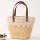 thumbnail image 5 of Bolso de mano bohemio de verano para mujer, Bolso de viaje tejido de paja a la moda, Bolso de playa sencillo para mujer, 5 of 8