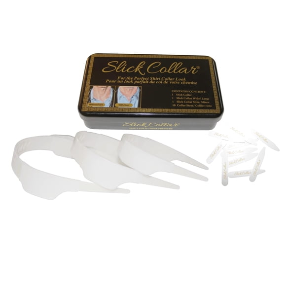 Sistema de soporte de cuello liso para cuello de camisa con caja de viaje