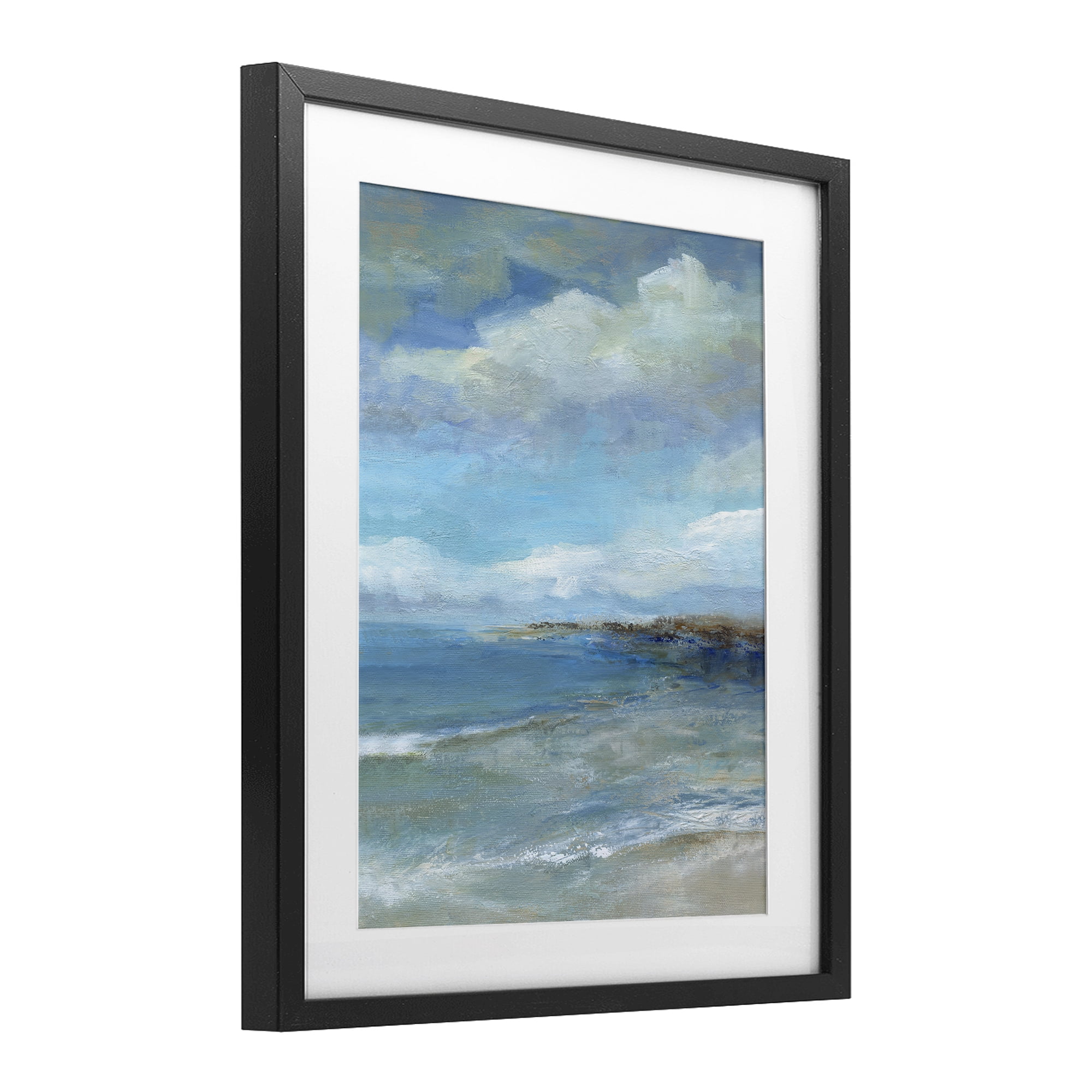 Stupell Industries Shore's Calm Breeze Black Framed Print Under Glass, design by Carol Robinson